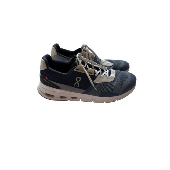 On Mens Metal Navy Cloudrift Low Top Lace Up Athletic Running Sneakers Size 9.5